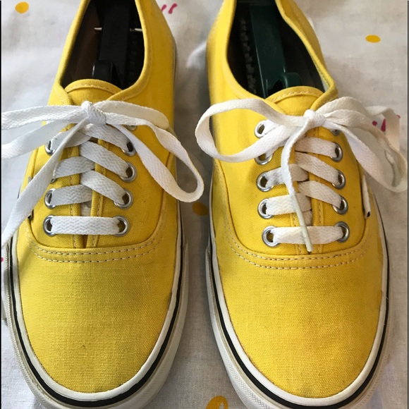 yellow vans womens size 8